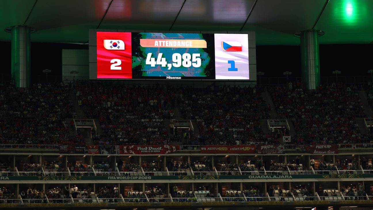 FIFA为韦哈卡南韩对捷克比赛44985人数字辩护 官方称基于核实运营数据